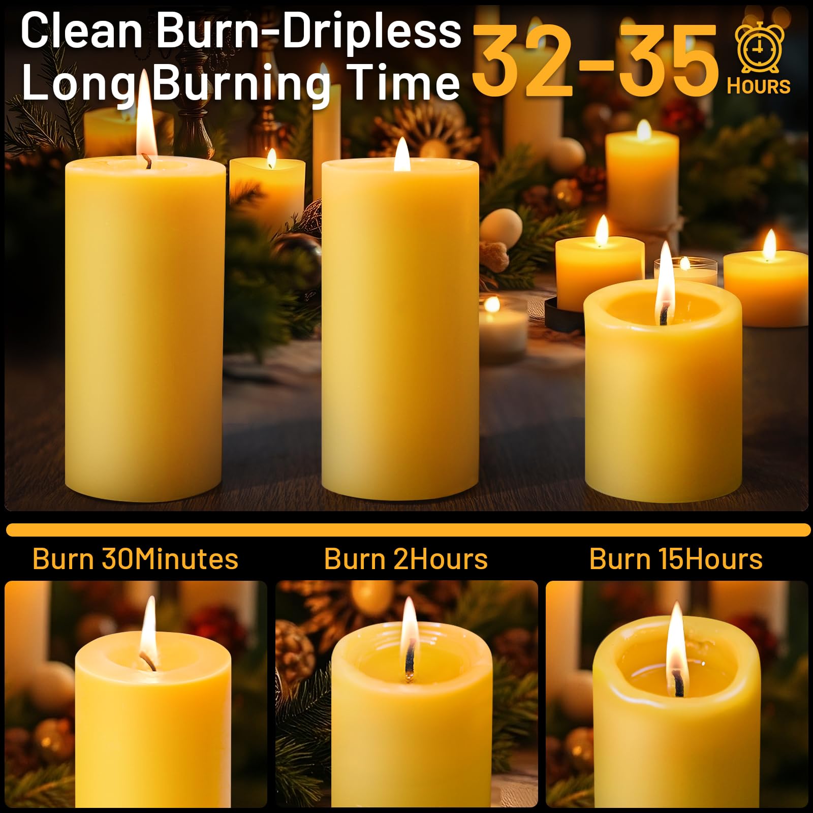 Sunwinx beeswax candle promoting relaxation in a spa-like space