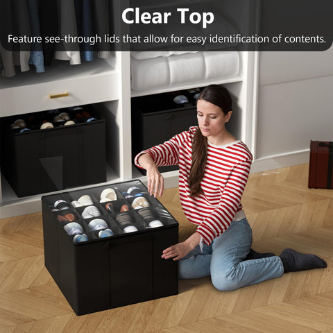 SUOCO clear-top lid lets you identify contents dust-free