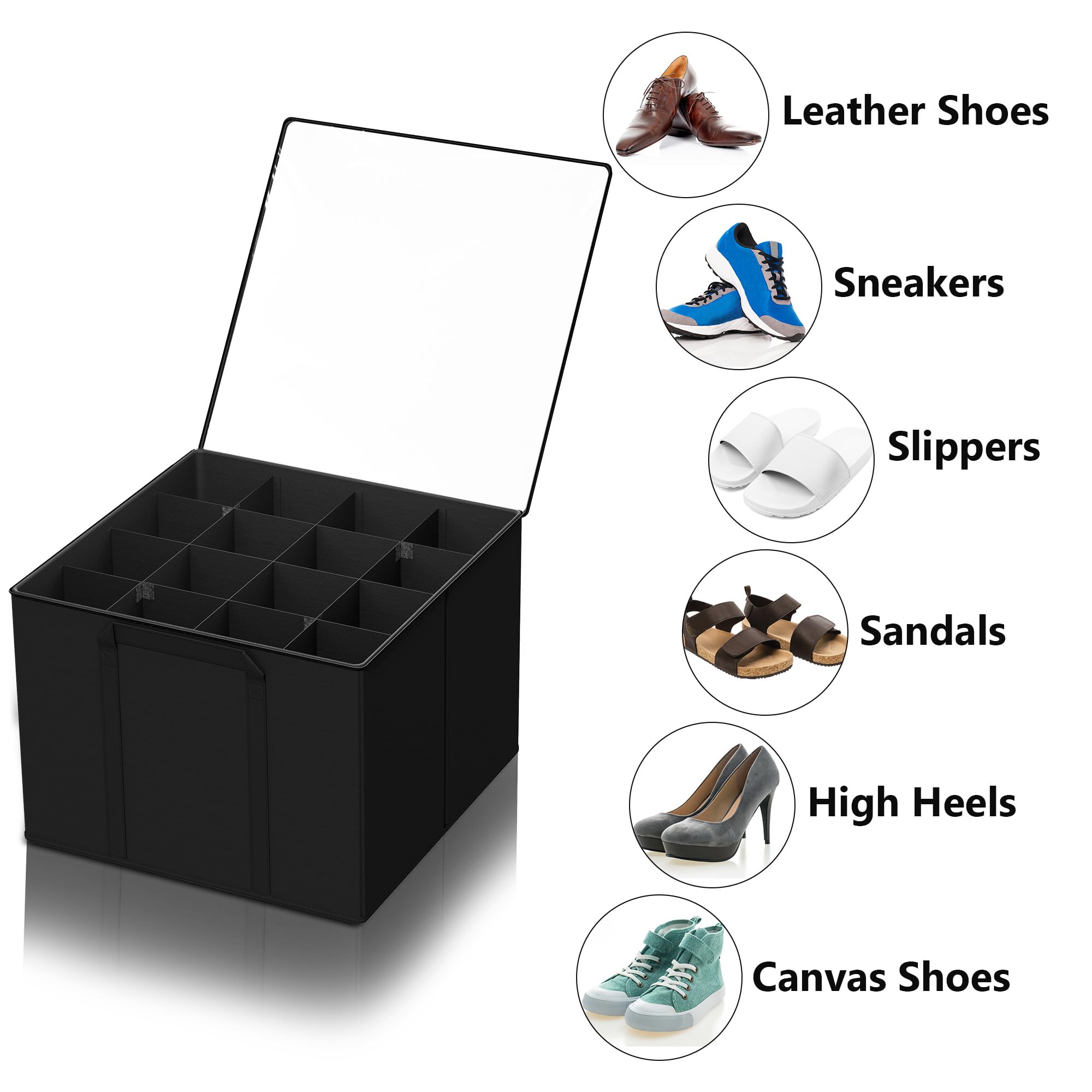 SUOCO 17 by 17 by 13 inch organizer fits bedrooms, dorms, closets