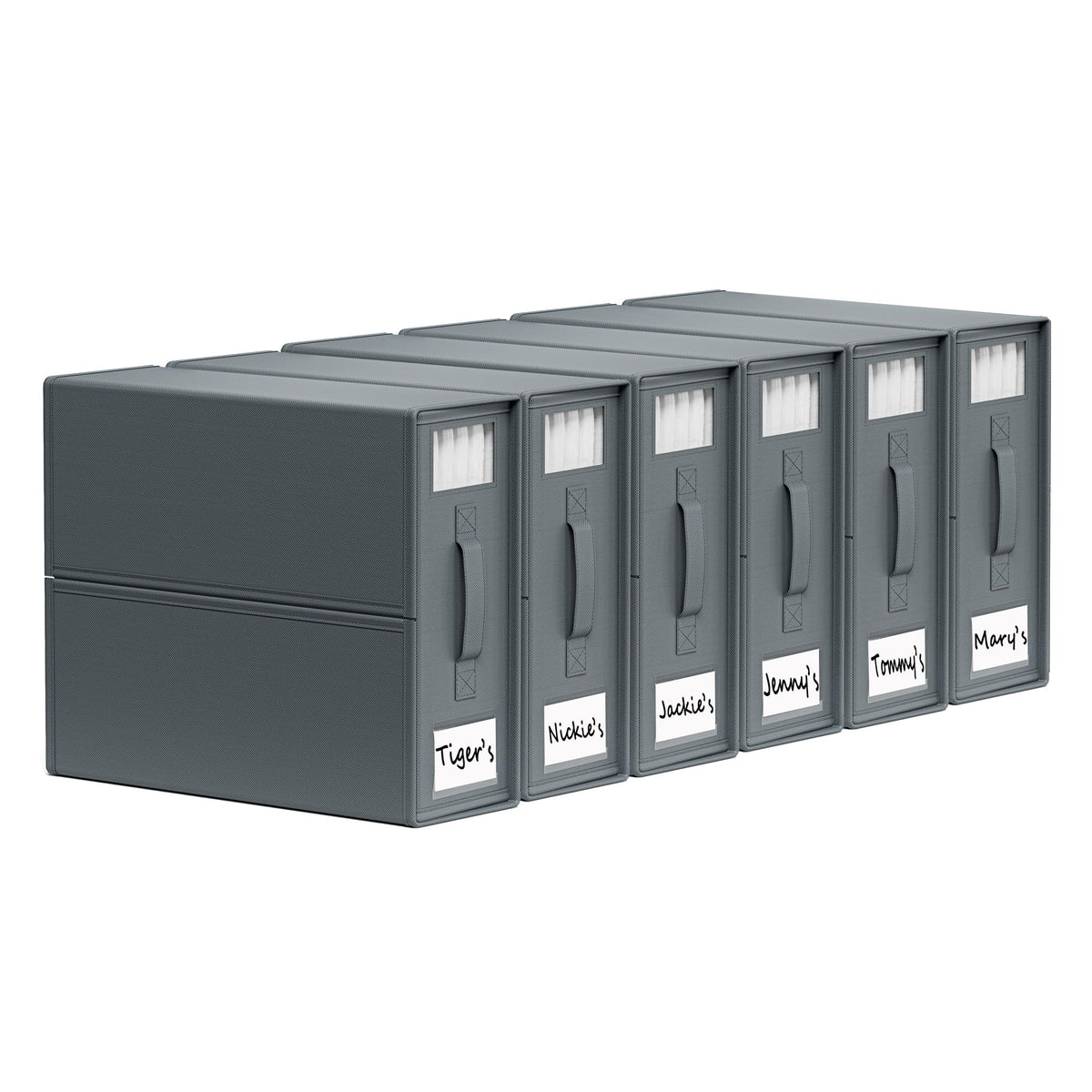SUOCO SheetCube 6-pack boxes with window for quick sheet visibility.