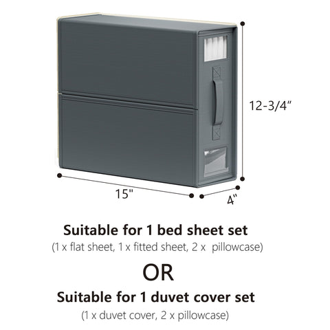 SUOCO SheetCube in-closet organization supports tidy linen storage.