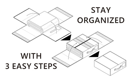 SUOCO SheetCube features handles for easy pull from shelves.
