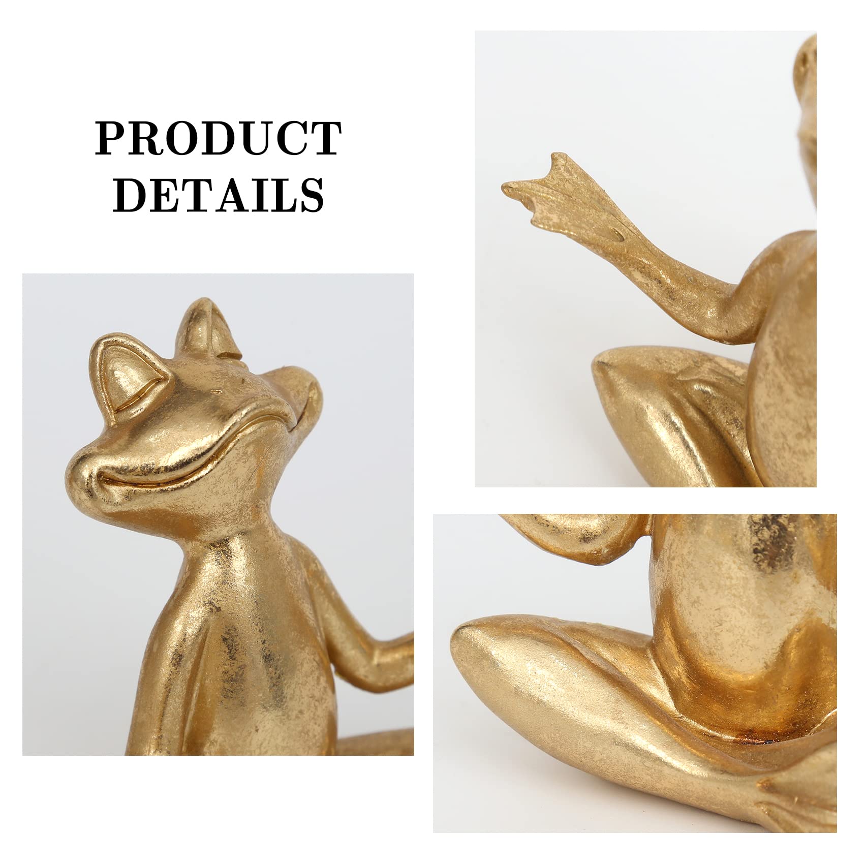 Suoed Gold Frog Figurines gift-ready packaging suitable for gifting