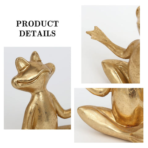 Suoed Gold Frog Figurines gift-ready packaging suitable for gifting