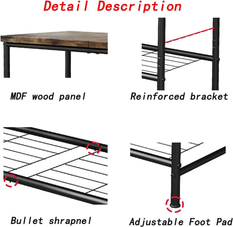 SUOERNUO six-tier design maximizes visibility of shoes.