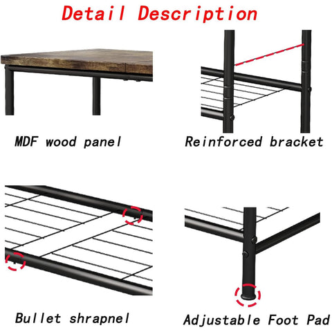 SUOERNUO 5-tier rack with illustrated assembly