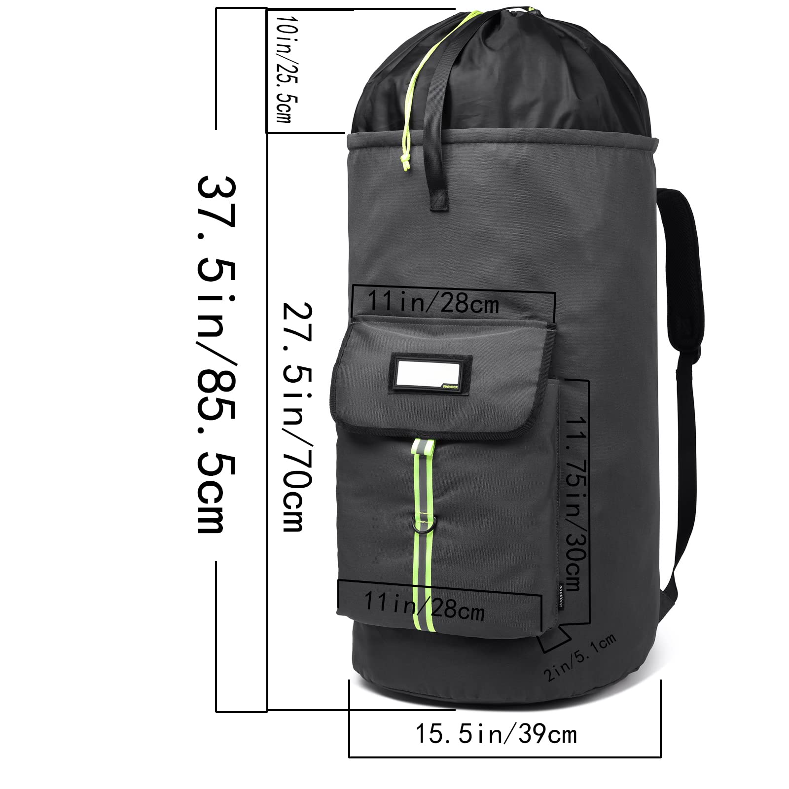 SUOVOCK front pocket detail keeps detergents and small items neatly organized