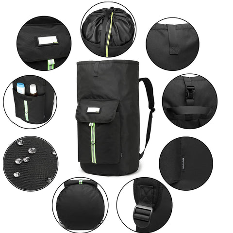 SUOVOCK front pocket and multi-pocket design help organize detergent and socks