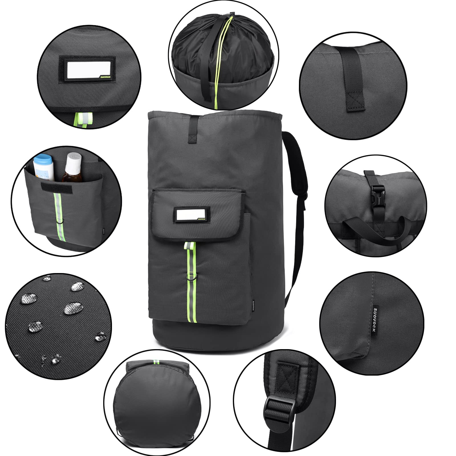 SUOVOCK padded shoulder straps reduce shoulder strain during long carries