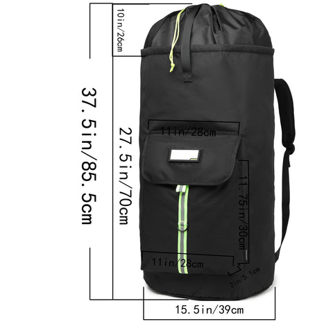 SUOVOCK top drawstring closure keeps clothes secure during transport