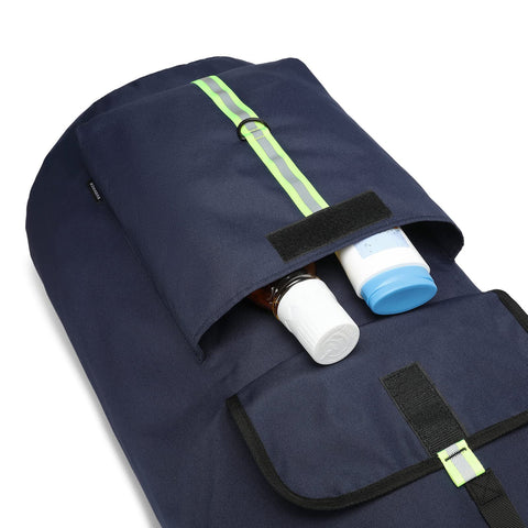 SUOVOCK laundry bag backpack with reflective strip, boosts safety during night trips.