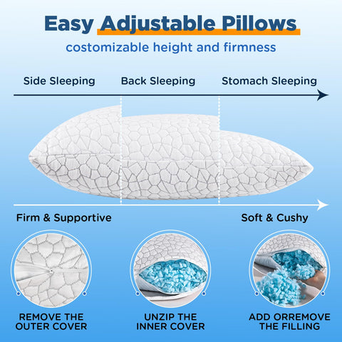 Supa Modern Cooling Pillow suitable for side, back, and stomach sleepers.