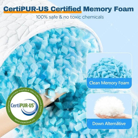 Supa Modern gel-infused memory foam interior helps regulate temperature.