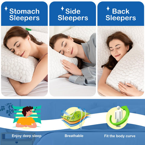 SUPA MODERN pillow expands after unboxing to restore full loft.