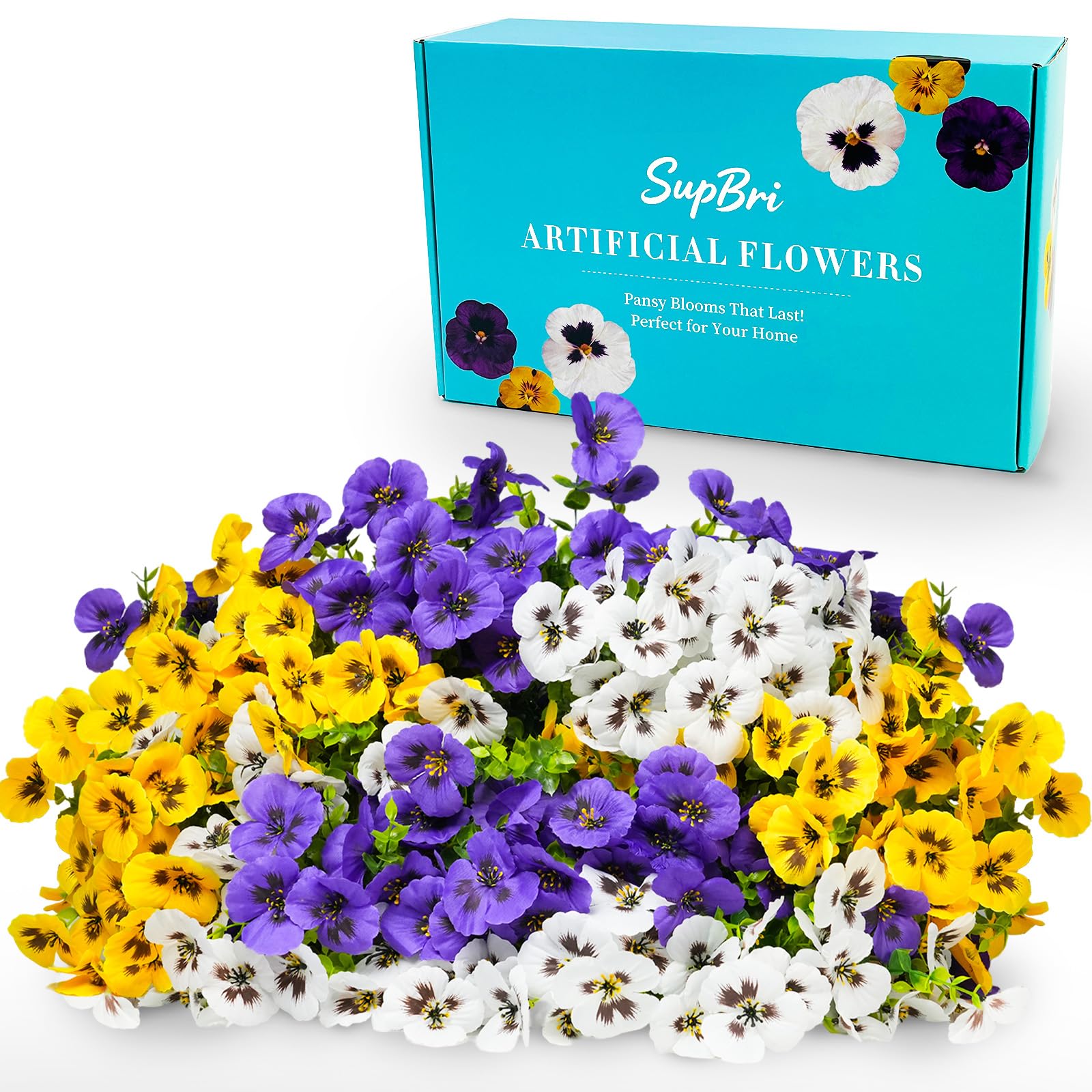 SupBri UV-resistant pansy bundle ready for sunlit porches