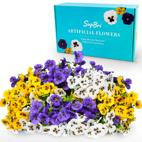 SupBri UV-resistant pansy bundle ready for sunlit porches