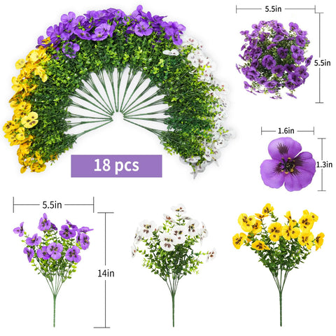 SupBri silk pansies withstand weather while keeping color outdoors