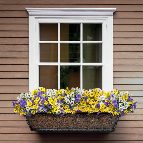 SupBri pansy bundles arranged in a pot for patio charm