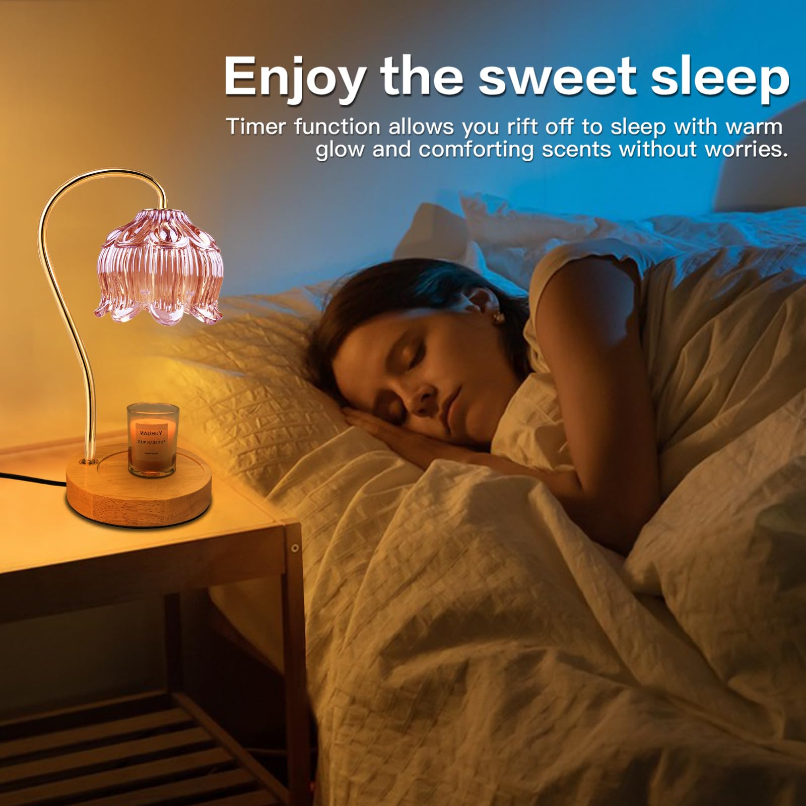 SupBri bedroom decor candle warmer lamp for relaxing atmosphere