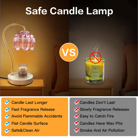 SupBri four-bulb candle warmer lamp provides even wax melting