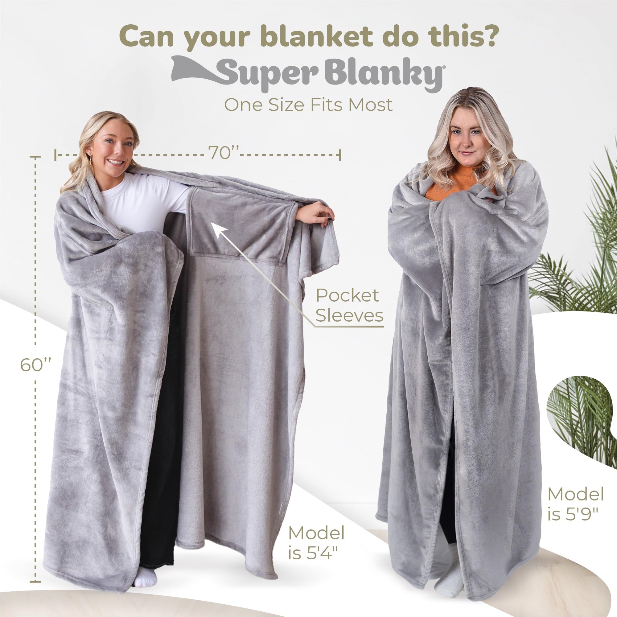 Super Blanky Aspen soft cozy material for all-day comfort.