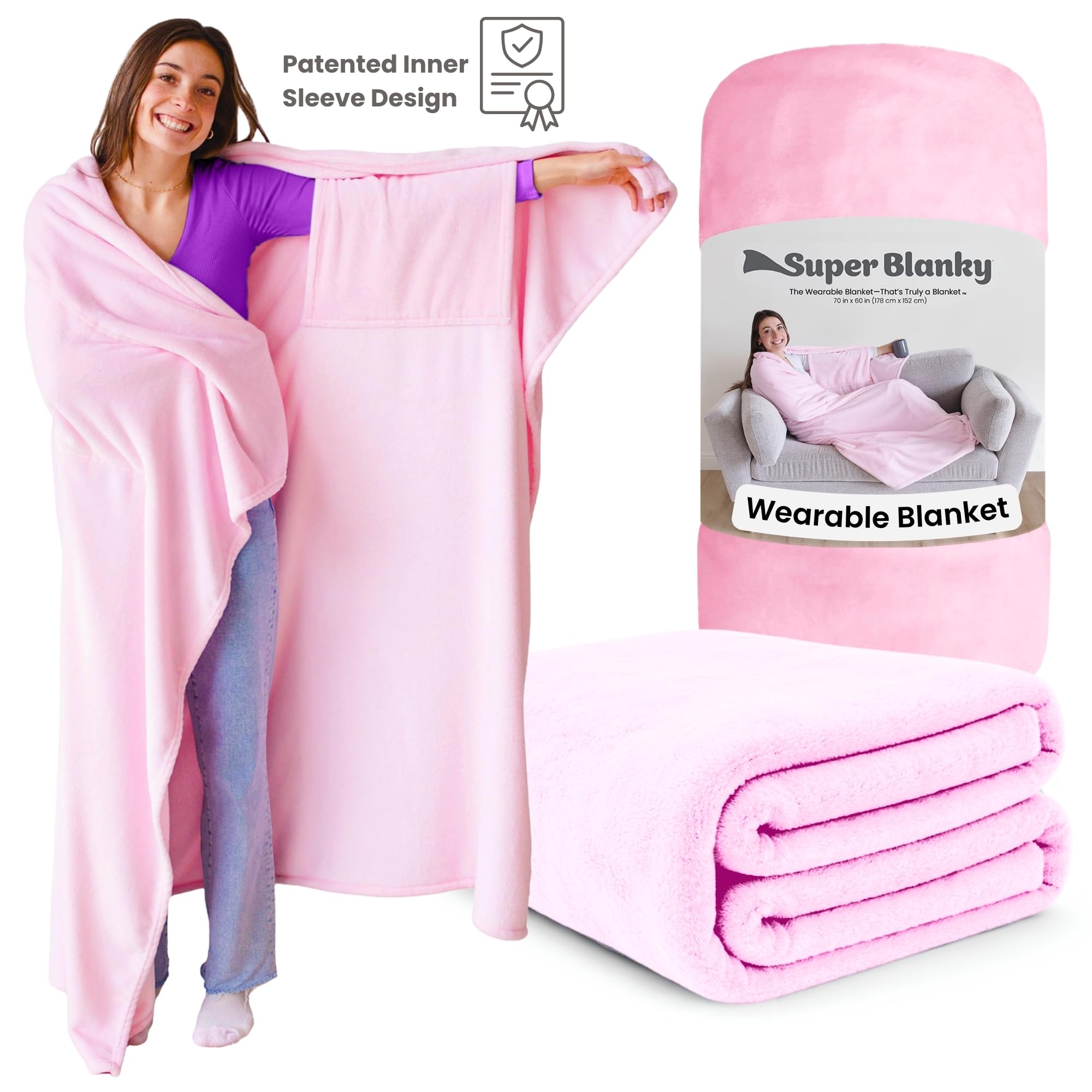 Super Blanky compact-fold design for easy storage.