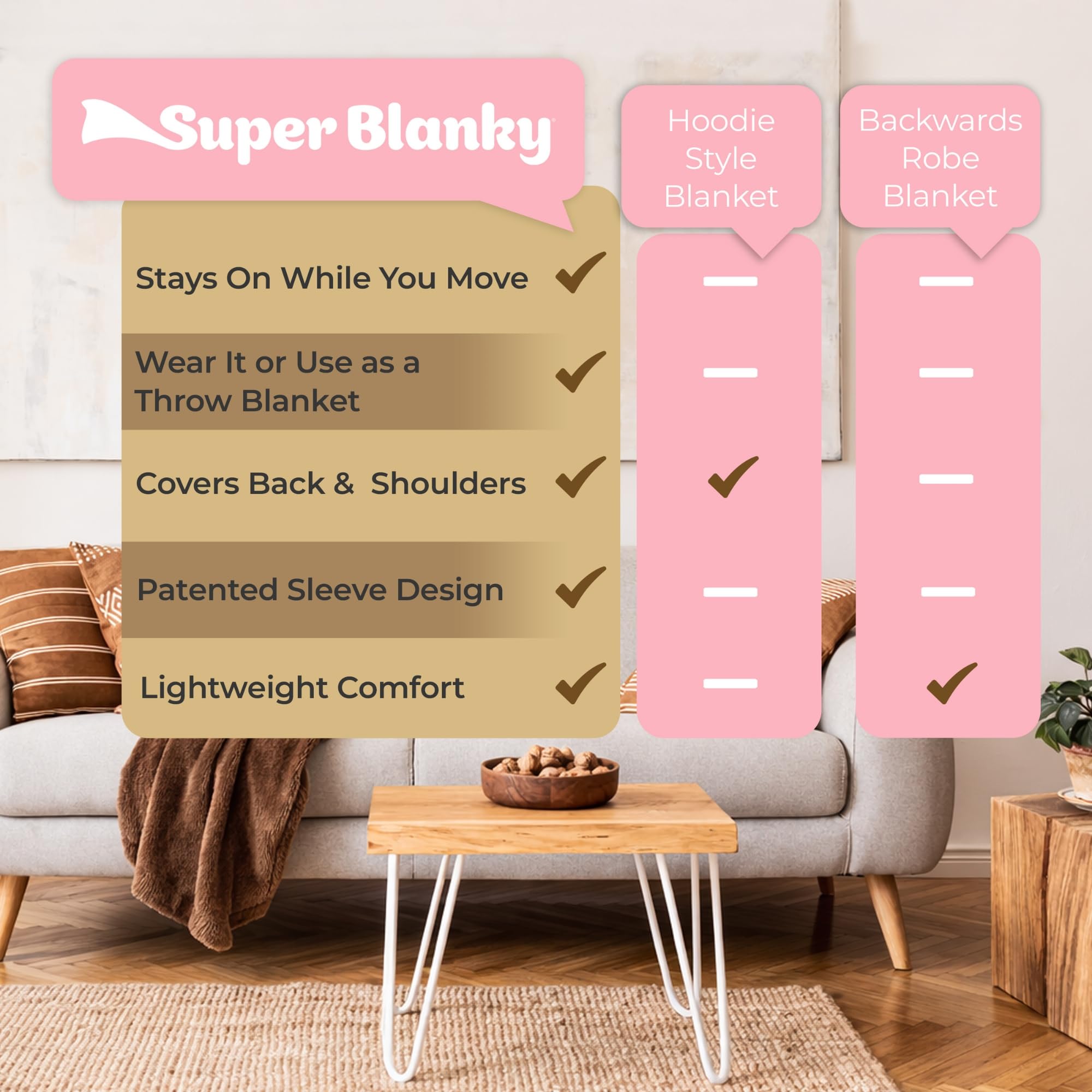 Versatile gift option: Super Blanky Mama Bear wearable blanket for wife, mom, or daughter.