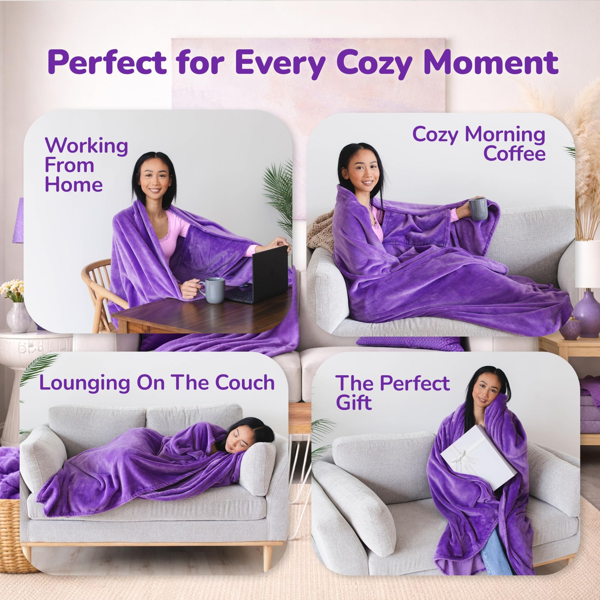 Soft premium cozy quality from Super Blanky for everyday comfort