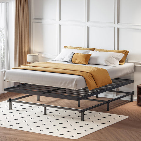 Superay queen box spring with rounded corners to reduce injuries