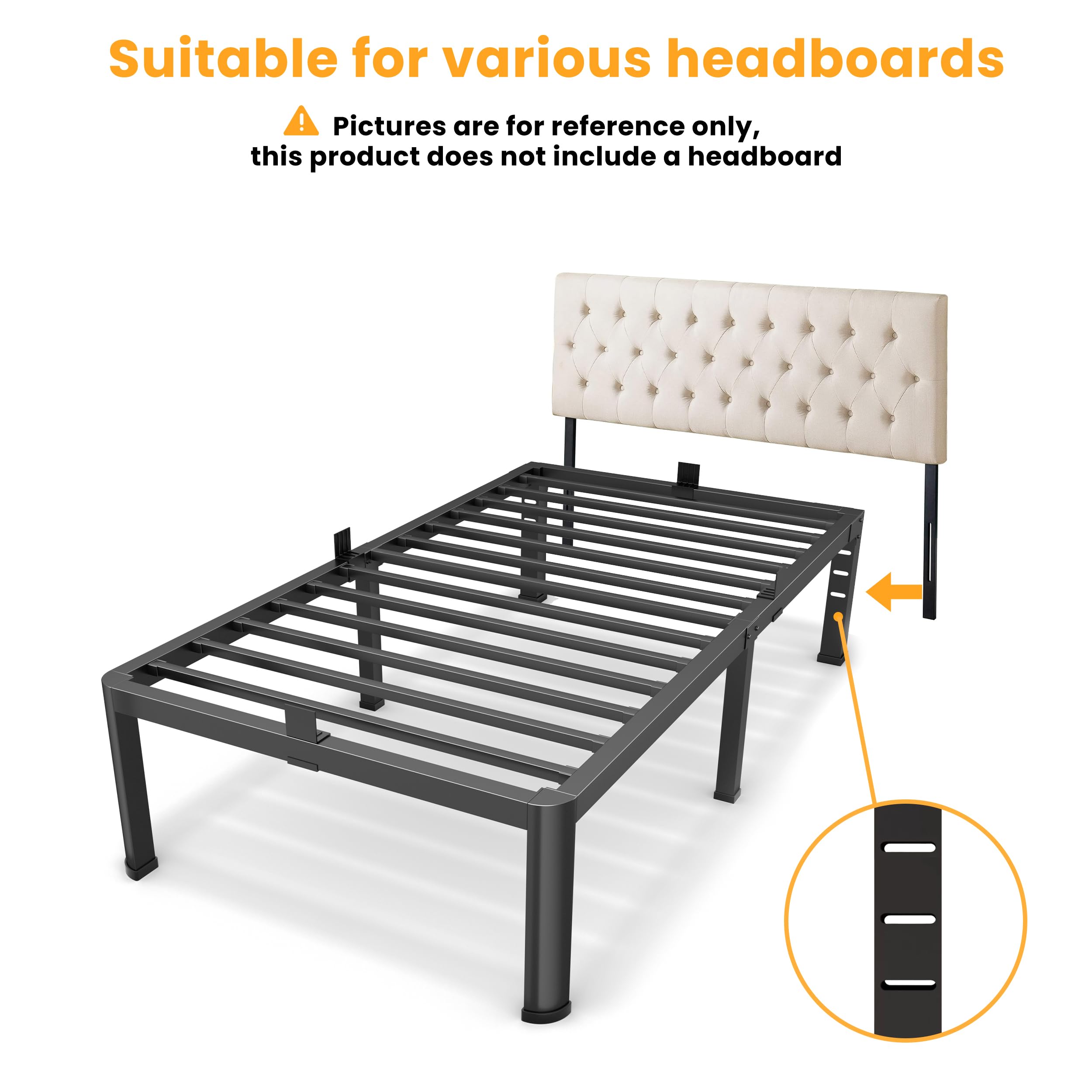 Superay under-bed storage space of 12.4 inches