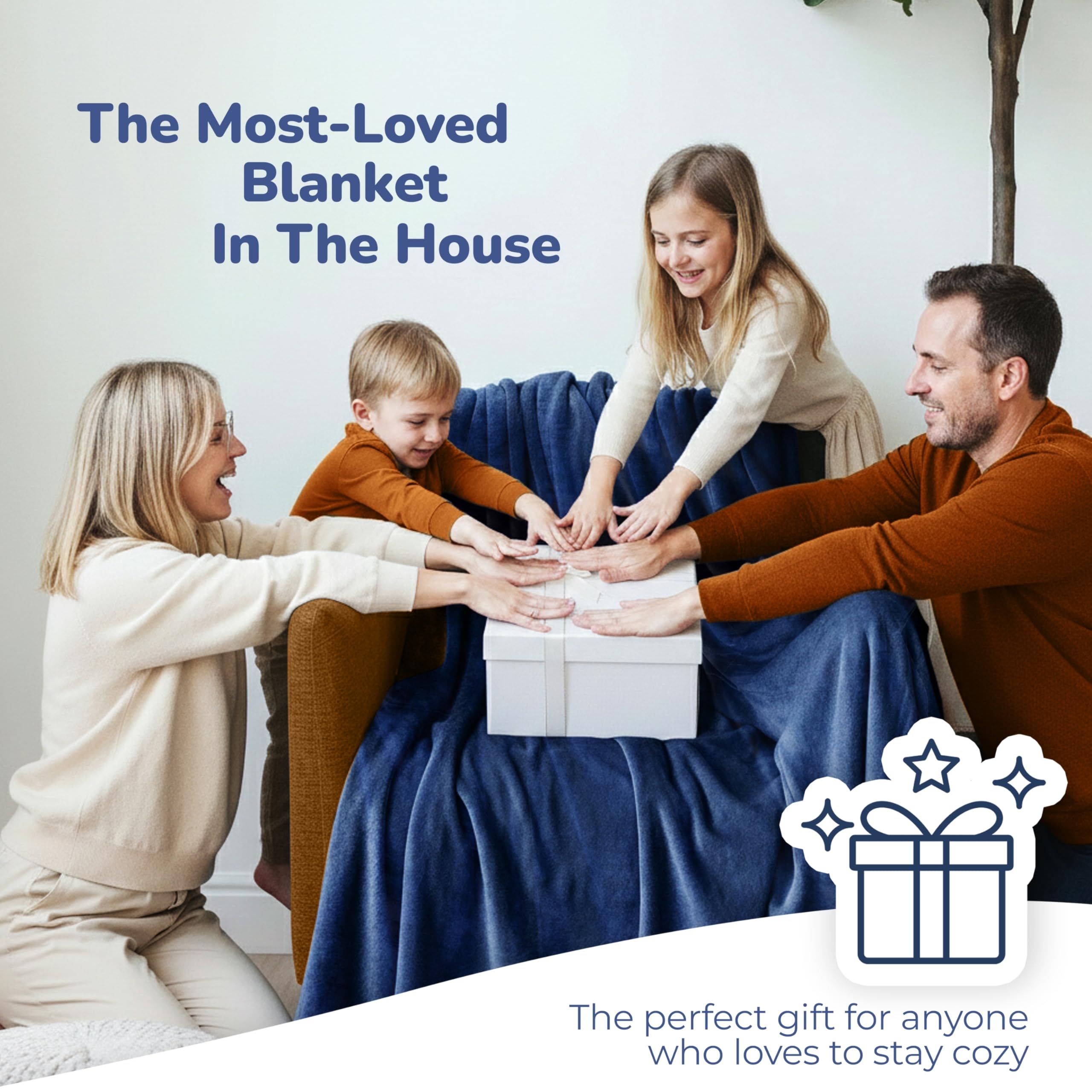 Super Blanky Aurora Blue wearable blanket oversized 70x60 for full coverage.