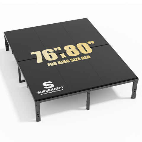 Superhappy bunkie board on king bed delivers uniform mattress support