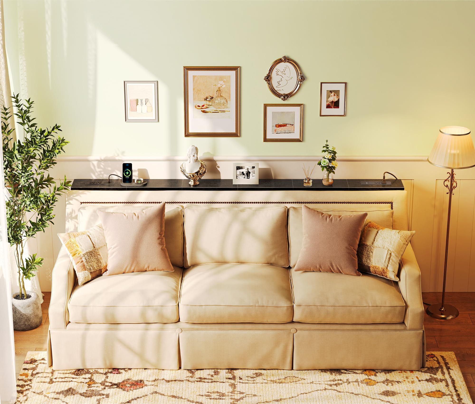 SuperJARE plant-setup on this table adds greenery to living space.