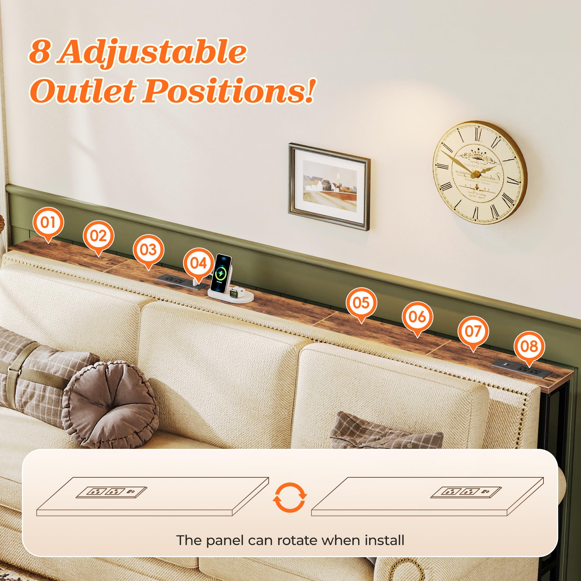 SUPERJARE anti-tip safety kit enhances wall-mount safety for peace of mind.