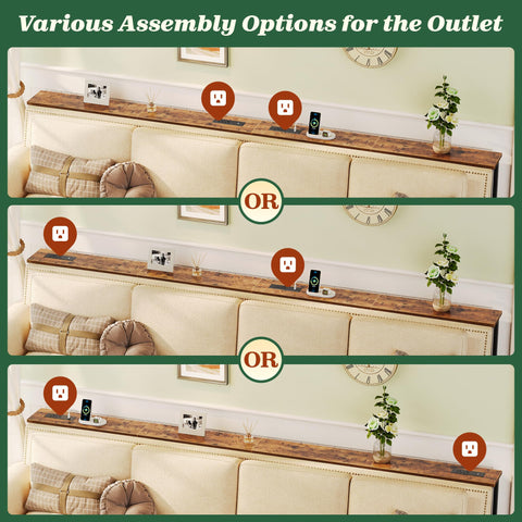 Adjustable feet keep the console level on uneven floors.