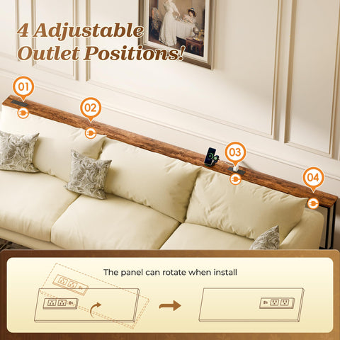 SUPERJARE anti-tip kit enhances safety behind the sofa