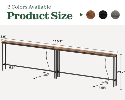 Clear assembly guide and tools simplify setup for the sofa table.