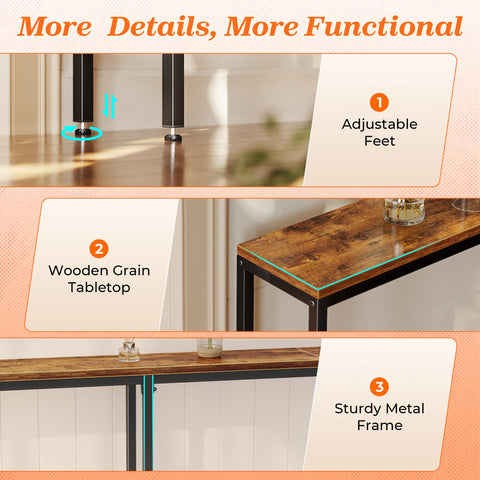 SUPERJARE ideal behind sofa or in entryways for organized storage.