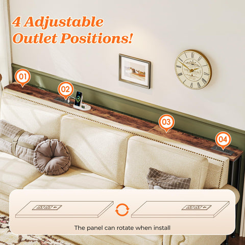 SUPERJARE engineered wood and metal frame supports daily use reliably.
