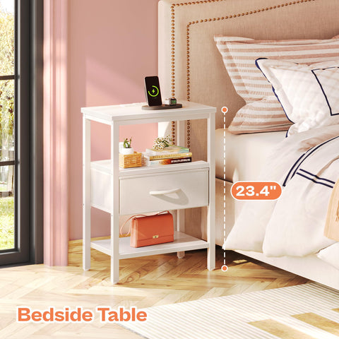 SUPERJARE fabric drawer installation demonstrates up or down positions for flexible storage.