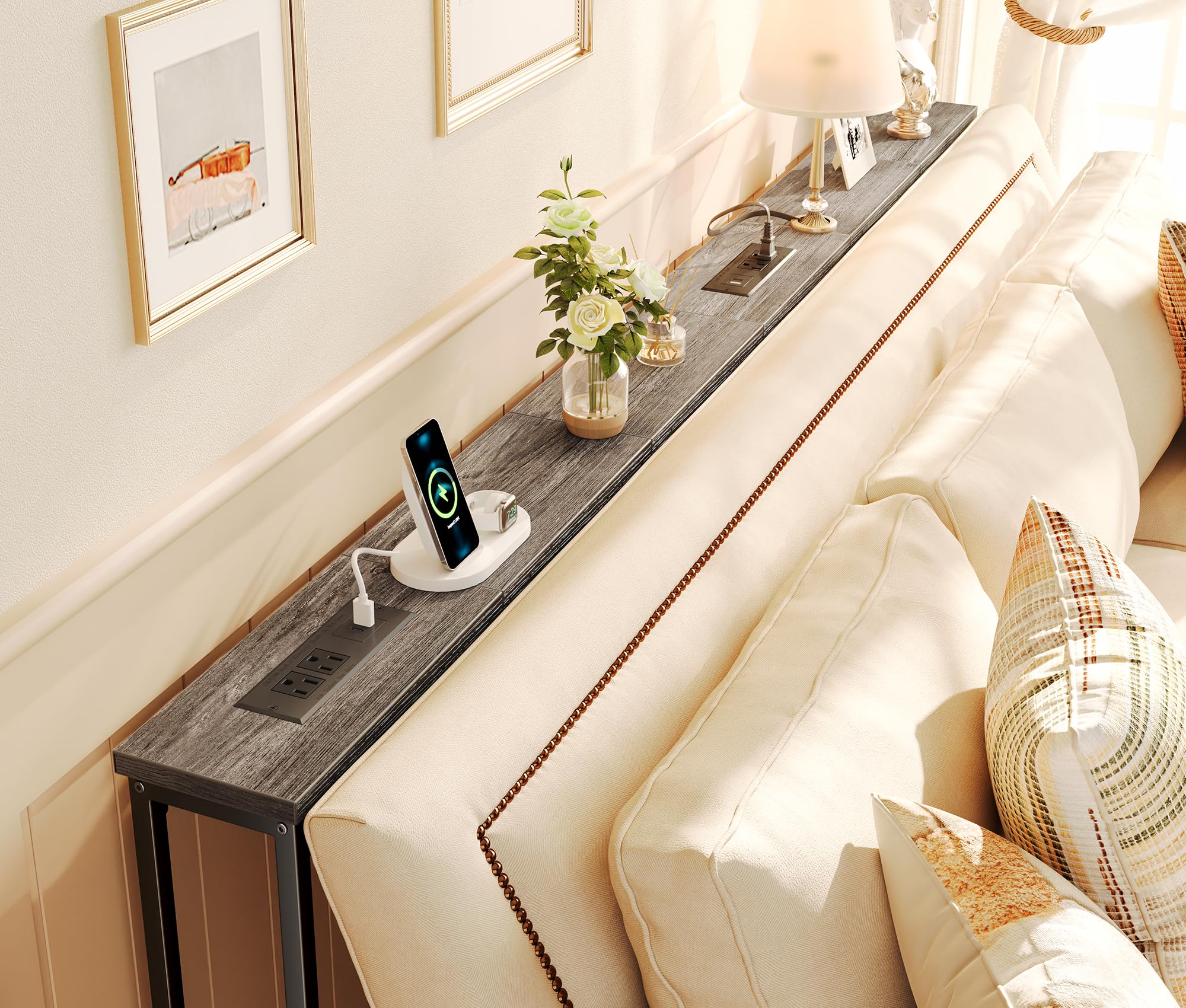 SUPERJARE fill-small-sofa-gaps shows a slim profile that optimizes space beside the sofa.