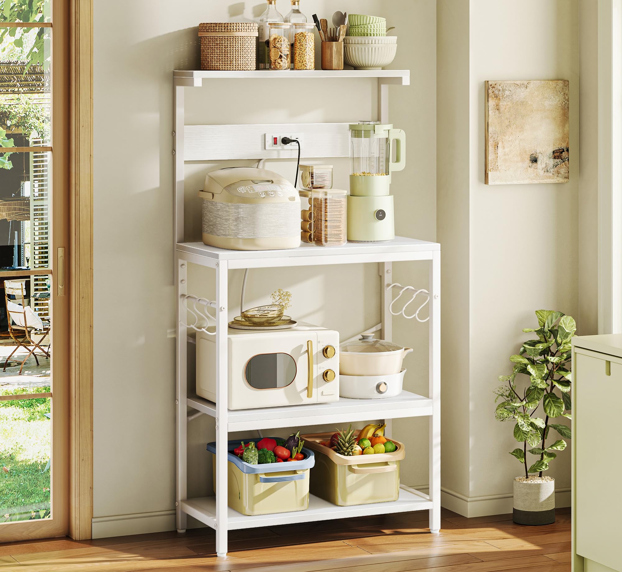 SUPERJARE spice-pots storage supports organized pantry on display