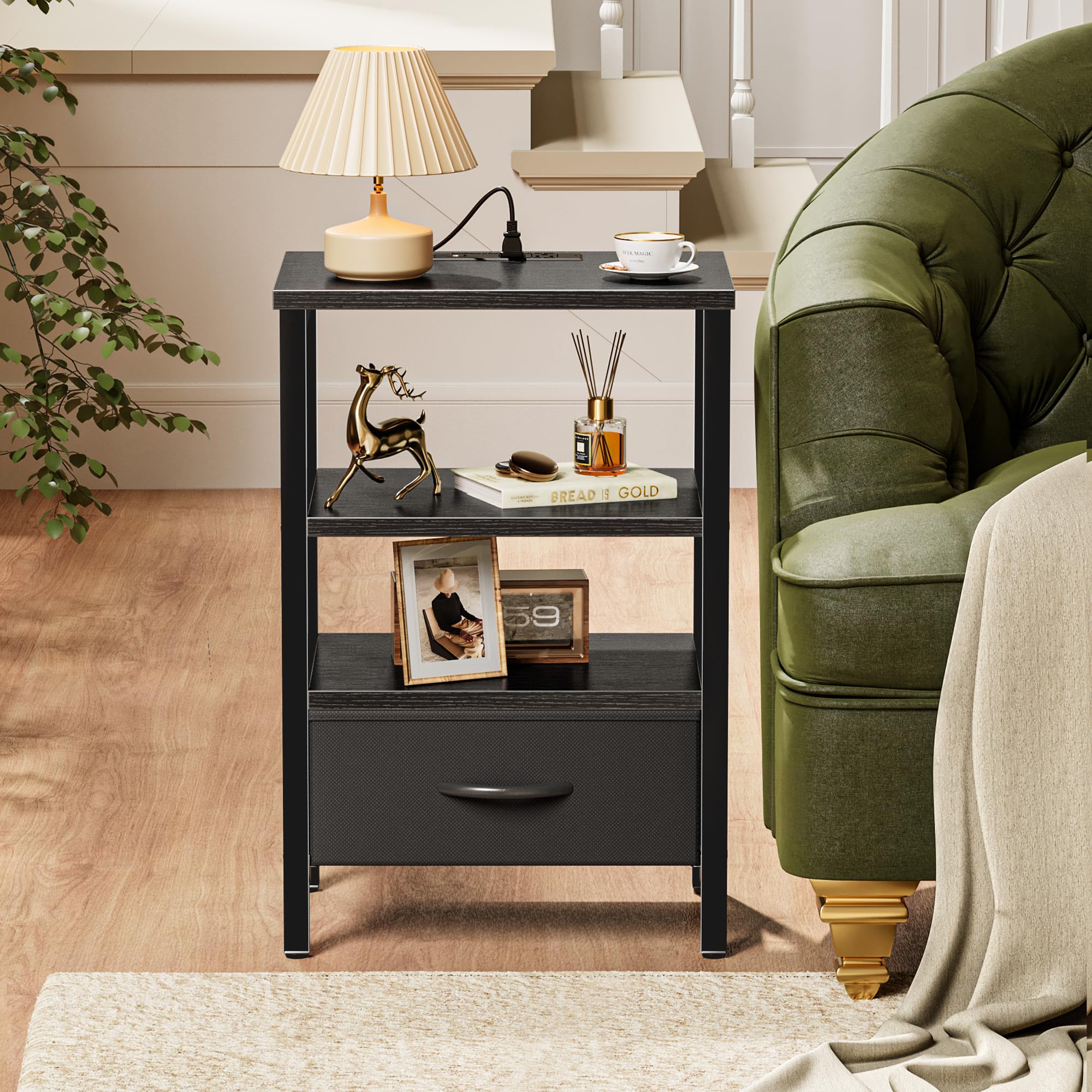 SuperJARE nightstand arrives with simple tools for quick assembly.