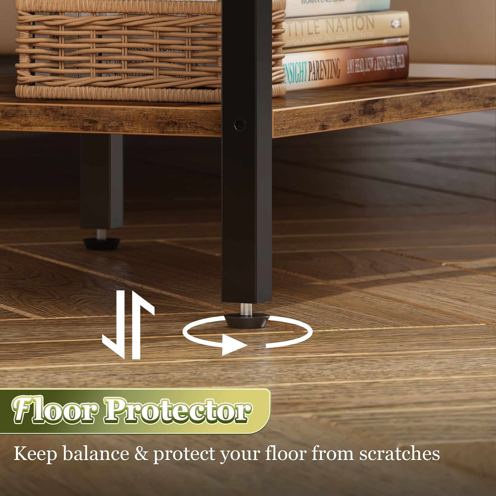 SUPERJARE ideal beside bed or sofa for clutter-free surfaces.