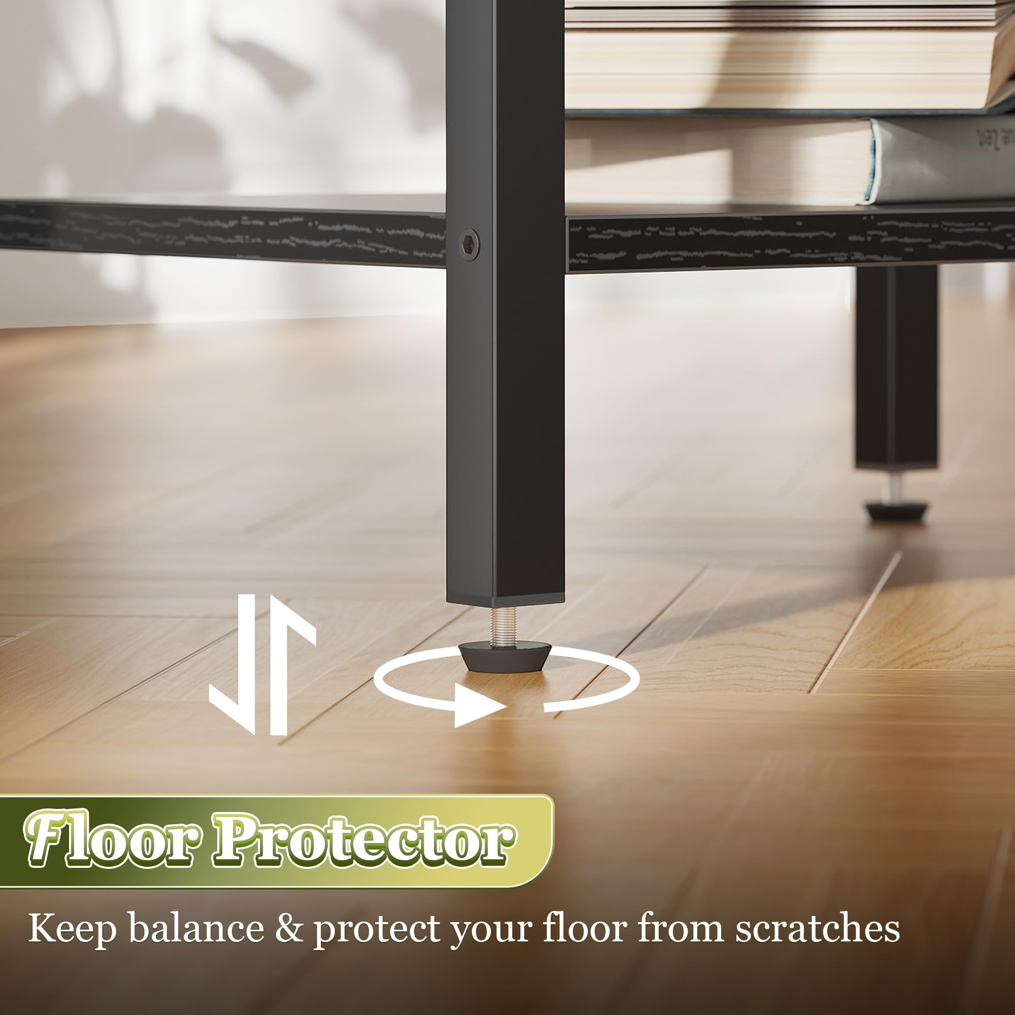 SuperJARE end table adds convenient storage to living room.