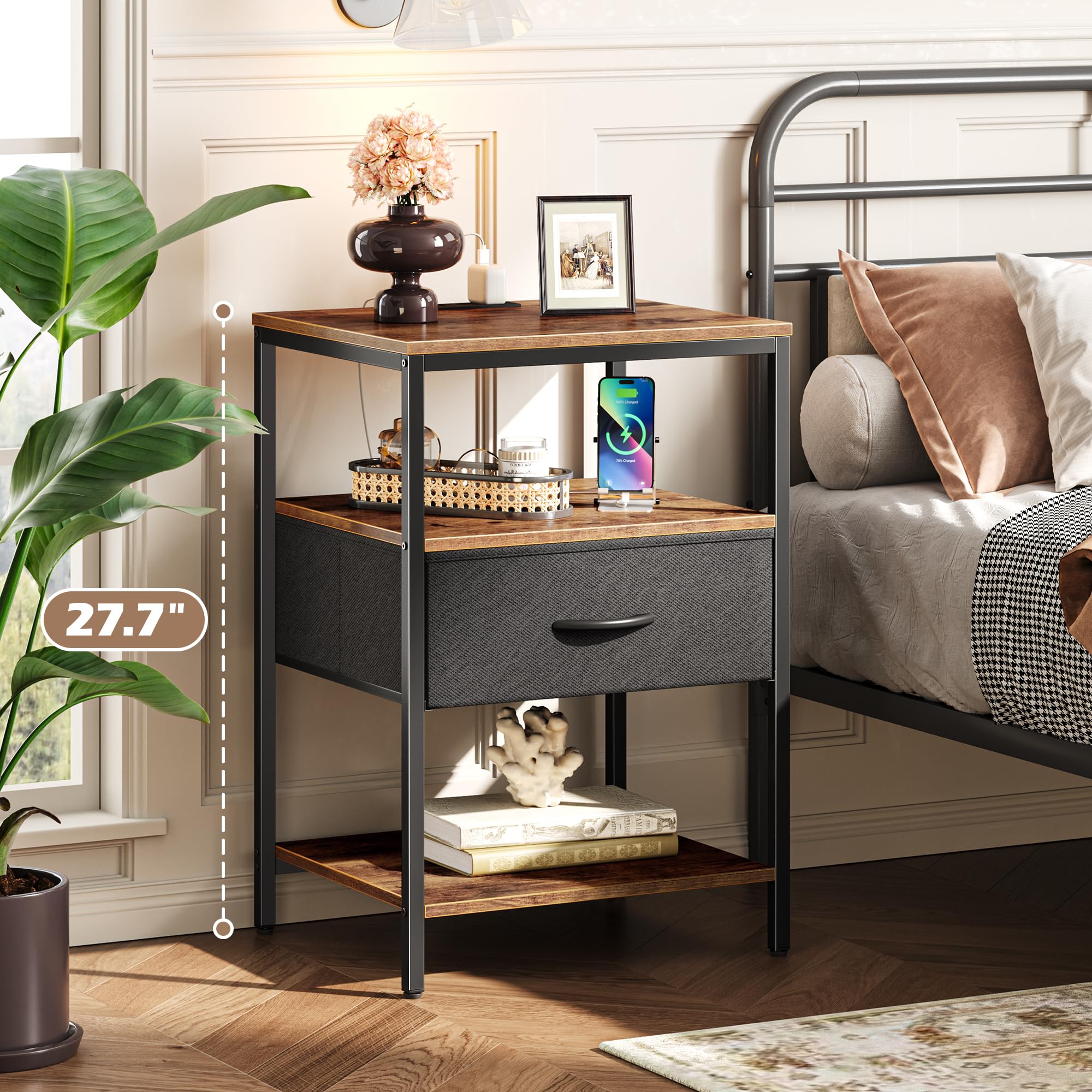 Close-up of fabric drawer texture and soft touch finish