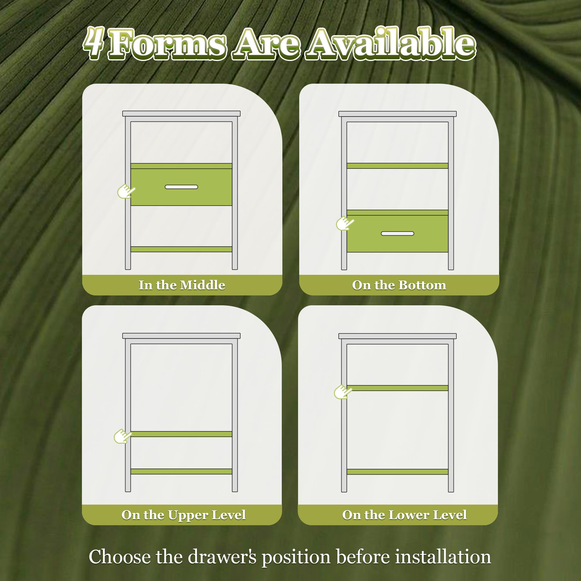 SUPERJARE sturdy metal frame supports the whole unit.