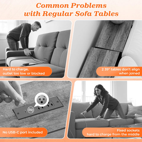 SUPERJARE one-piece table design delivers stability with no seams.