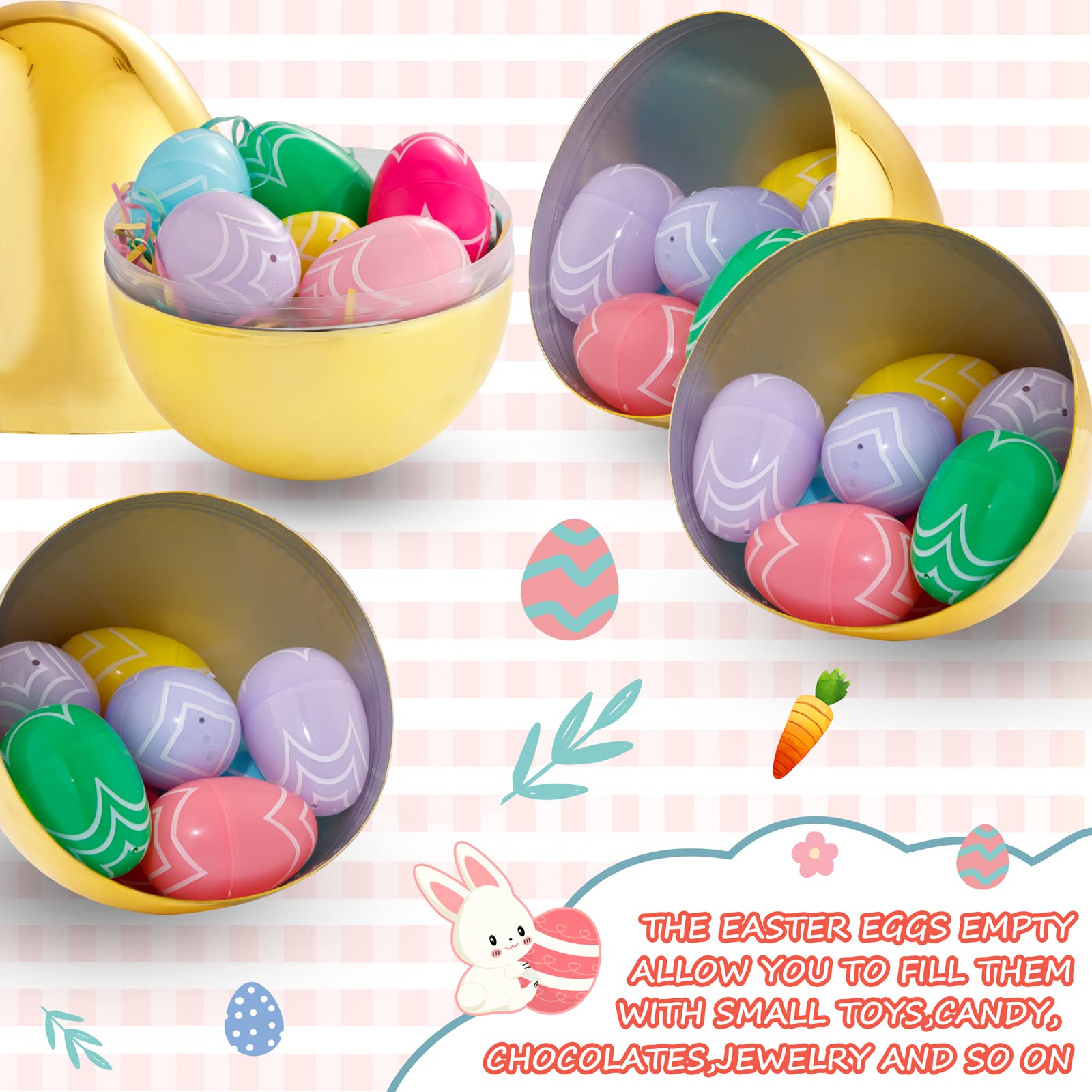 Supernal Easter egg hunt ready with durable plastic eggs for kids' activities.