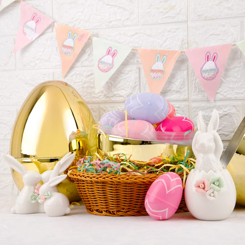 Supernal 3-pack golden eggs for coordinated Easter décor and activity games.